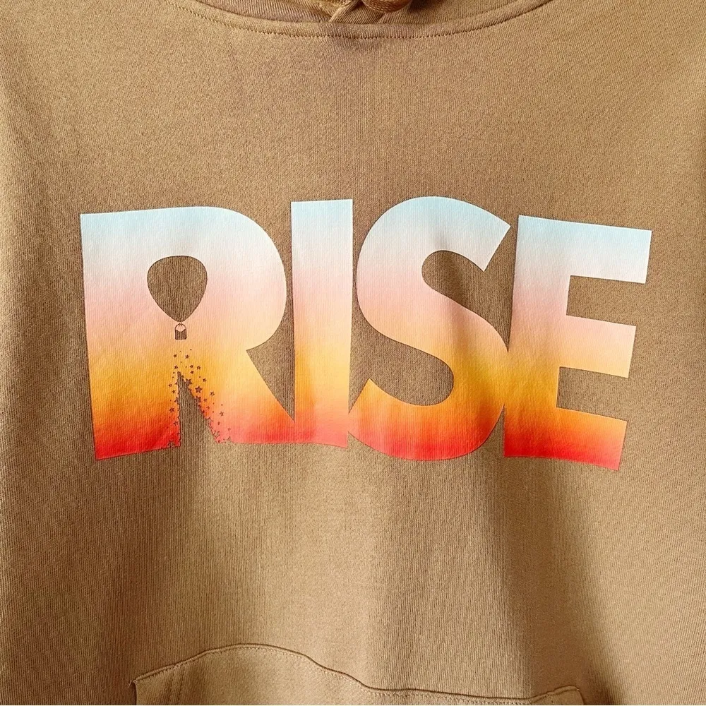 ZYIA Brown RISE Hoodie Size Large - Image 4