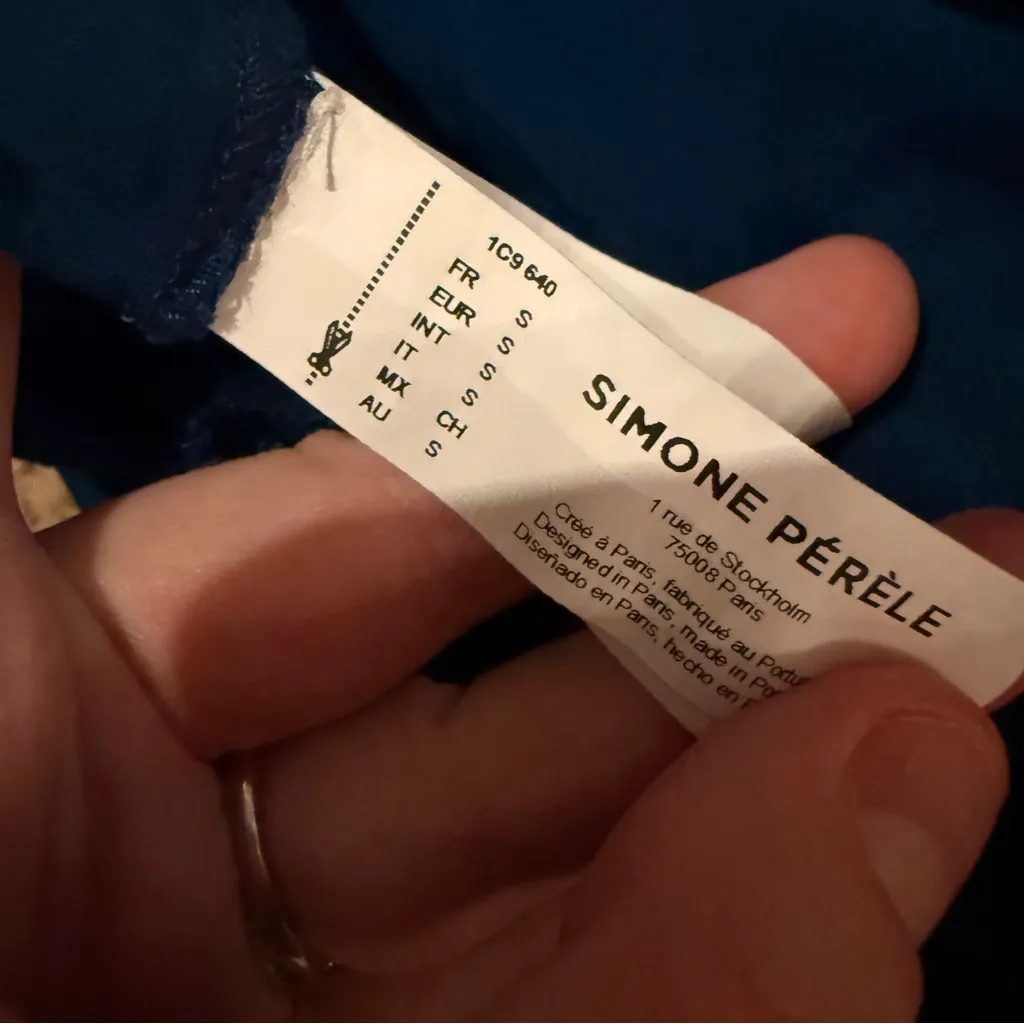 Simone Perele Aurore Night Blue High Rise Shorts Sz S‎ Comfy Loungewear Bedtime - Image 8