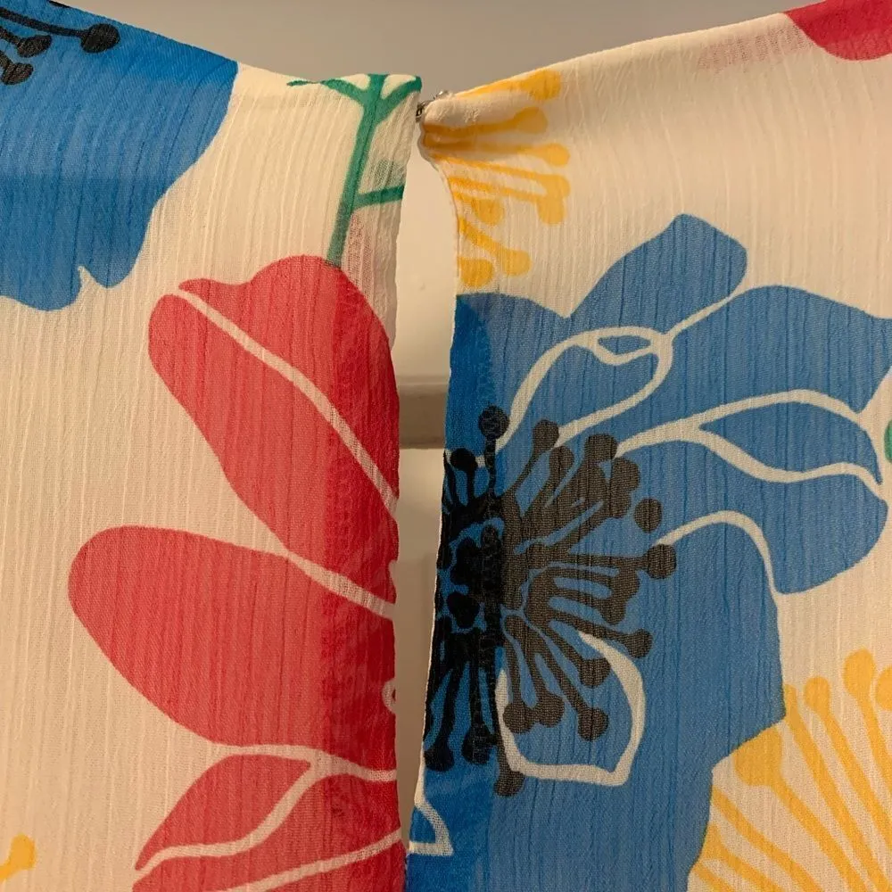 Bar III Macy’s Floral Summer Dress Loose Elastic Waist Size Large Lined NWT - Image 6