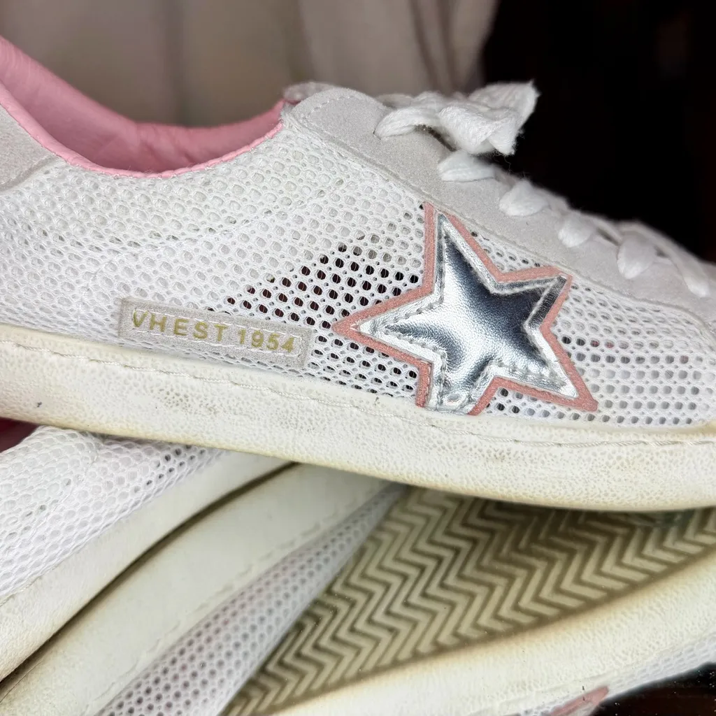 Vintage Havana Carla White and Silver Star women’s Sneakers size 7.5 new - Image 6