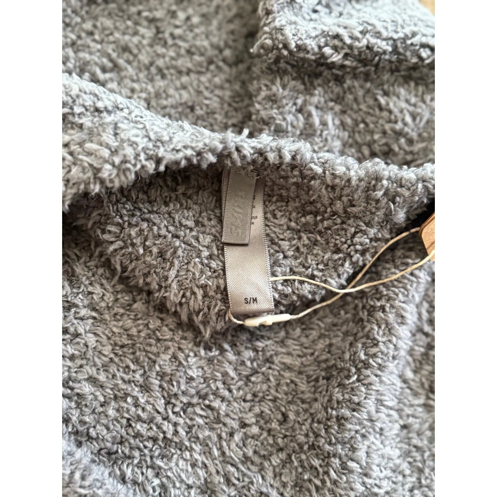 Skims Cozy Knit Halter Bra Top Smoke Size S/M - Image 8