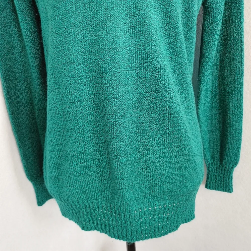 Laura Scott Green V Neck Sweater - Image 3