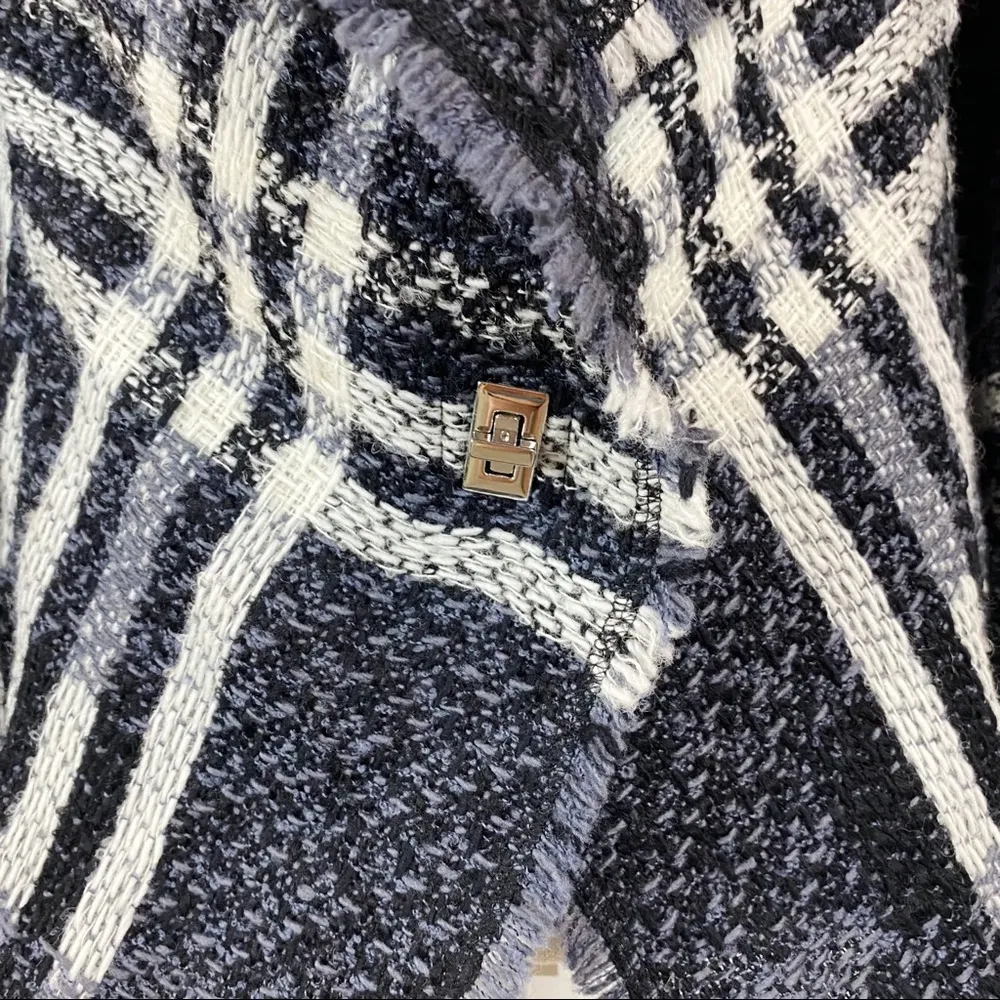 Escada Sport Long Sleeve Plaid Blazer Jacket Size 42 - Image 3