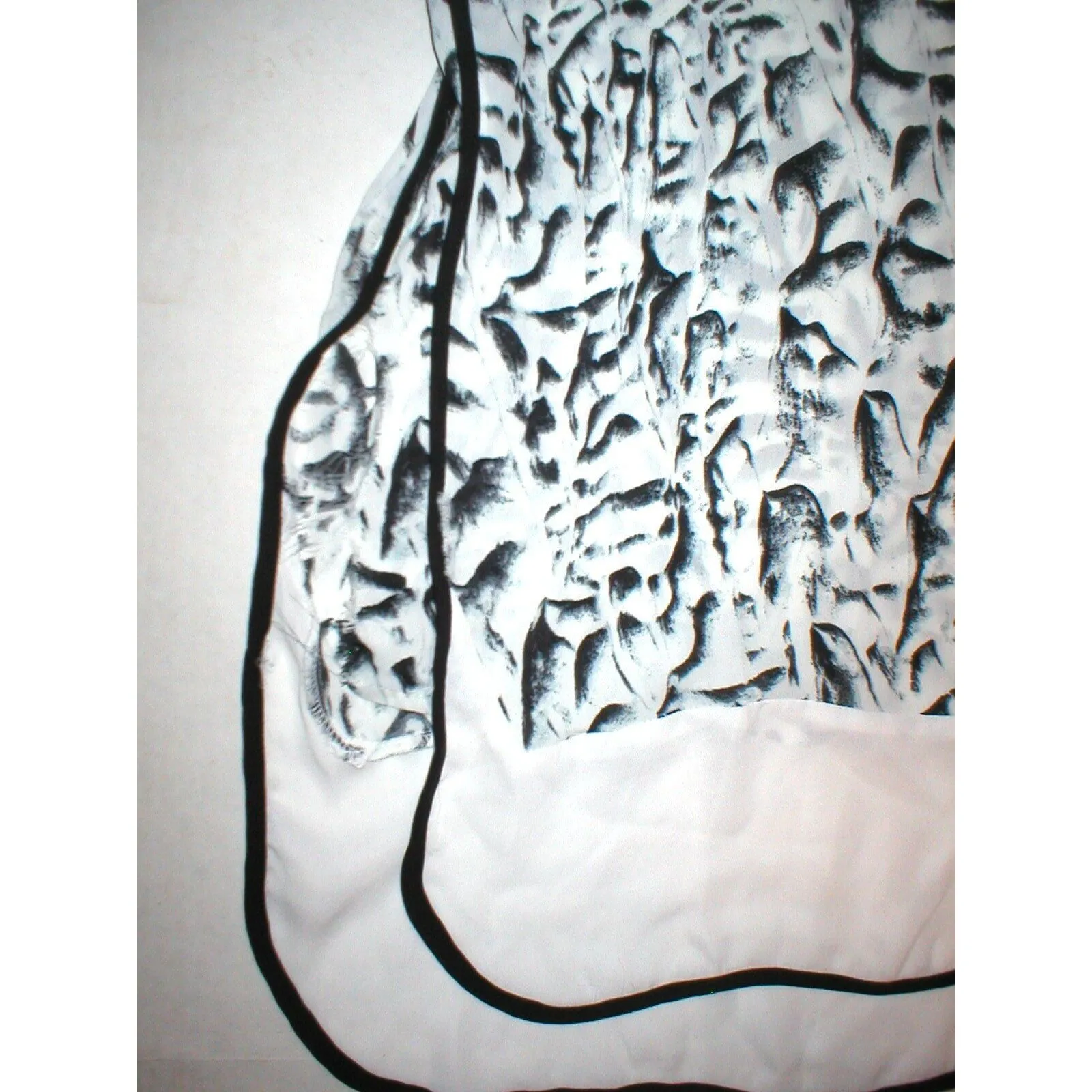 New Womens NWT Philosophy Top Black White Tank 10 12 Print Nordstrom Contrast - Image 4