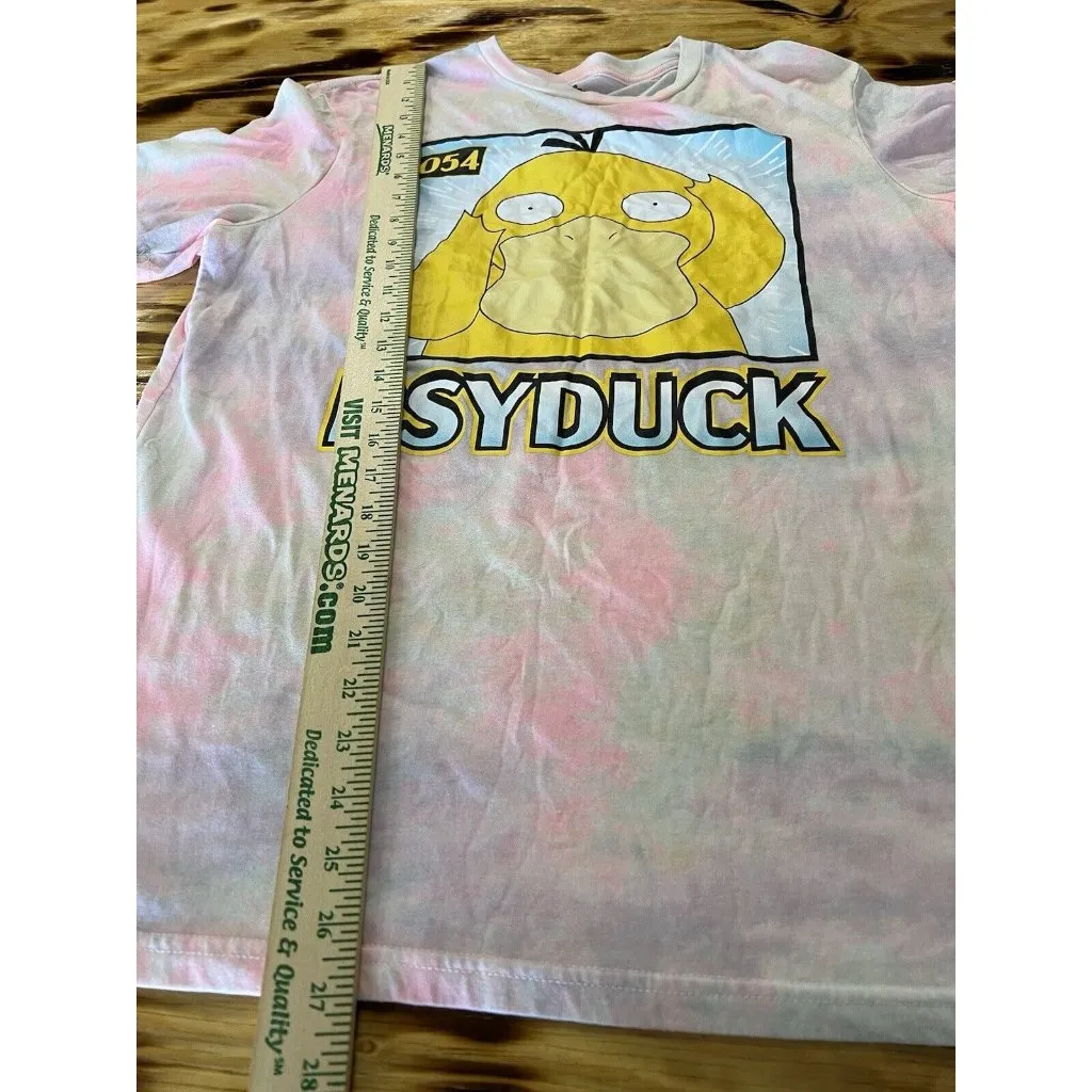 Pokemon T Shirt Shirt Size 3X Psyduck Duck‎ Tye Dye Colorful Cartoon 2021 - Image 3