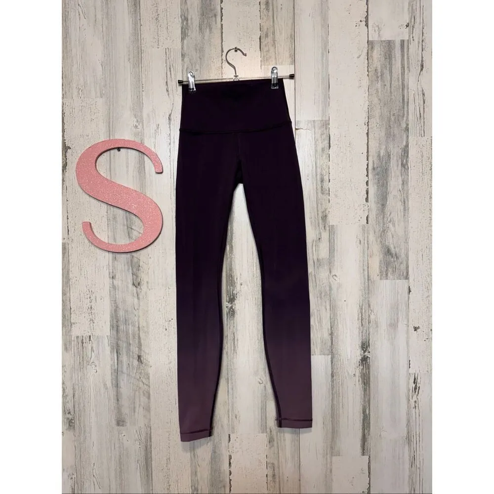 Lululemon Align High-Rise Ombre Leggings Purple Gradient Size 2 - Image 4