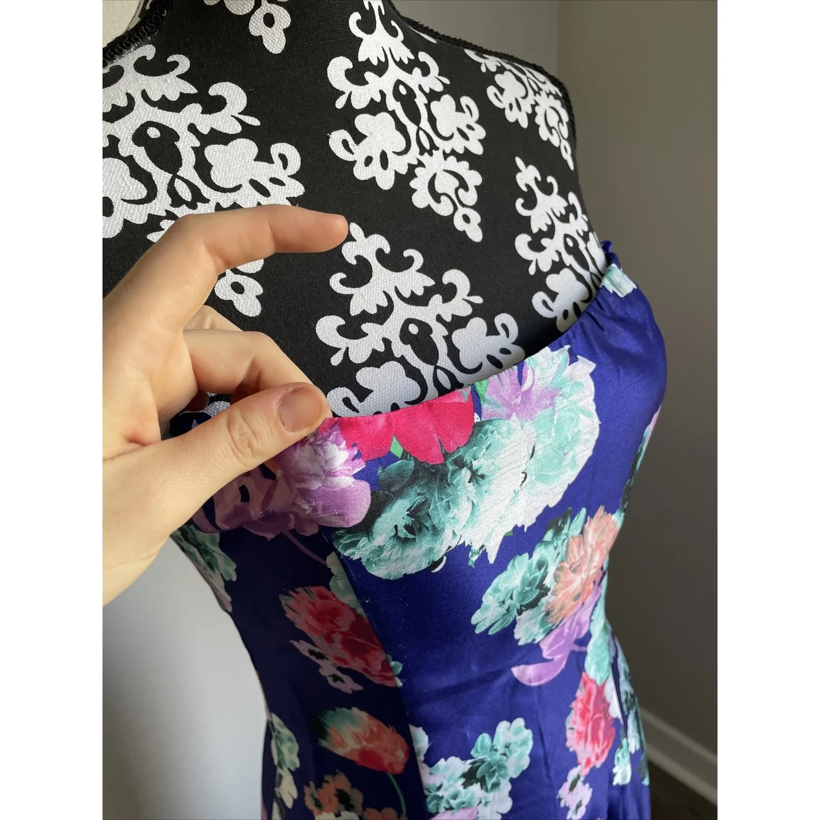 NEW My Michelle Floral Mermaid Sz 5 Off the Shoulder‎ Lace Up Back Mermaid Dress - Image 4