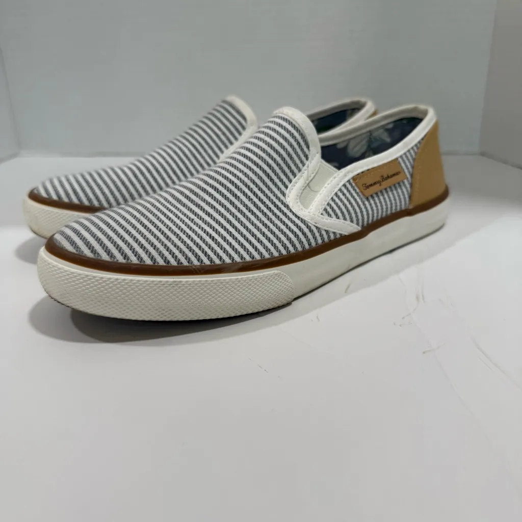 Tommy Bahama Slip On Sneakers Striped Casual Shoes Comfort Loafers Women's 7.5 - Image 3