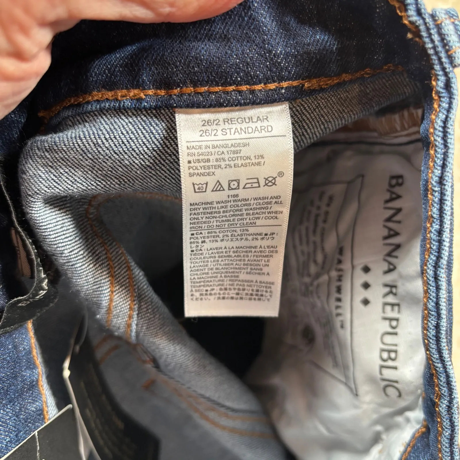 Banana Republic Wide Leg Crop Jeans Dark Wash High Rise Women 26/2 - Image 10