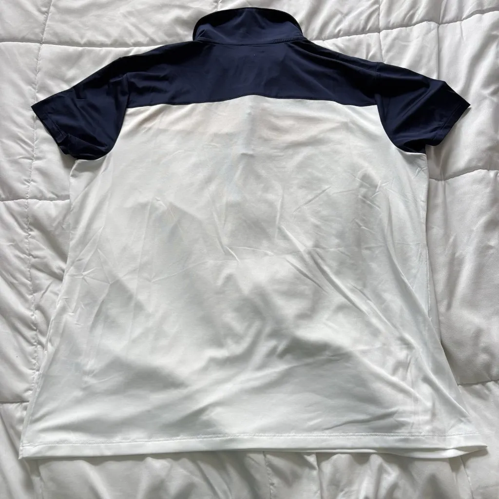 Izod Polo Short Sleeve Top T Shirt Tee Womens Size XXL White Blue Golf Collared - Image 8