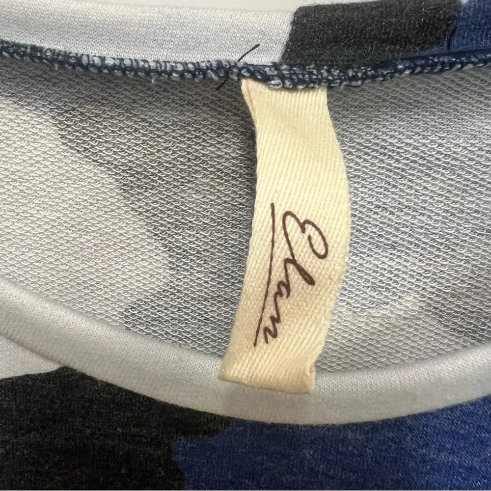 Elan blue/black camo A-line dress. T-shirt style with pockets size small - Image 4