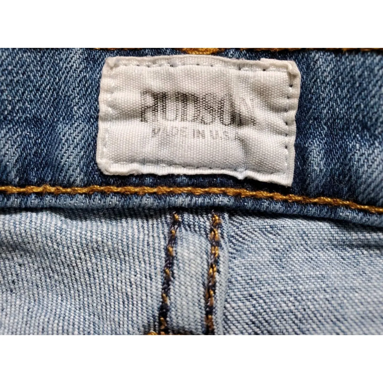 Hudson Jeans Women 29 Nico Midrise Straight Leg Distressed Crop Rolled Cuff Pant Blue - Image 3