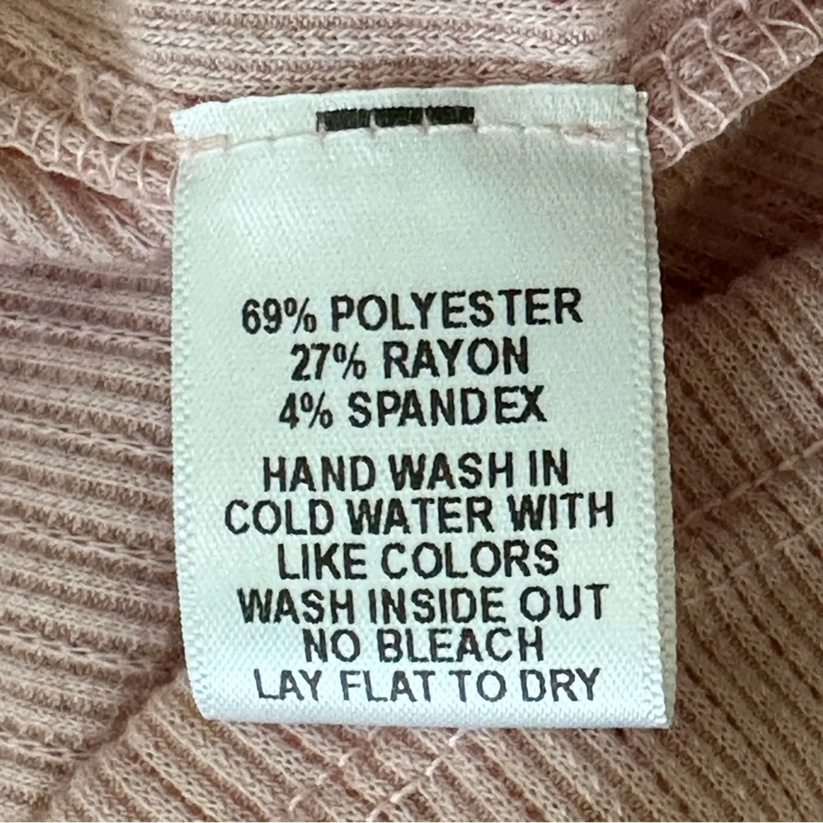 Gibsonlook Top Shirt Mauve Waffle Weave V-Neck Long Sleeve Casual Top Small NEW - Image 11