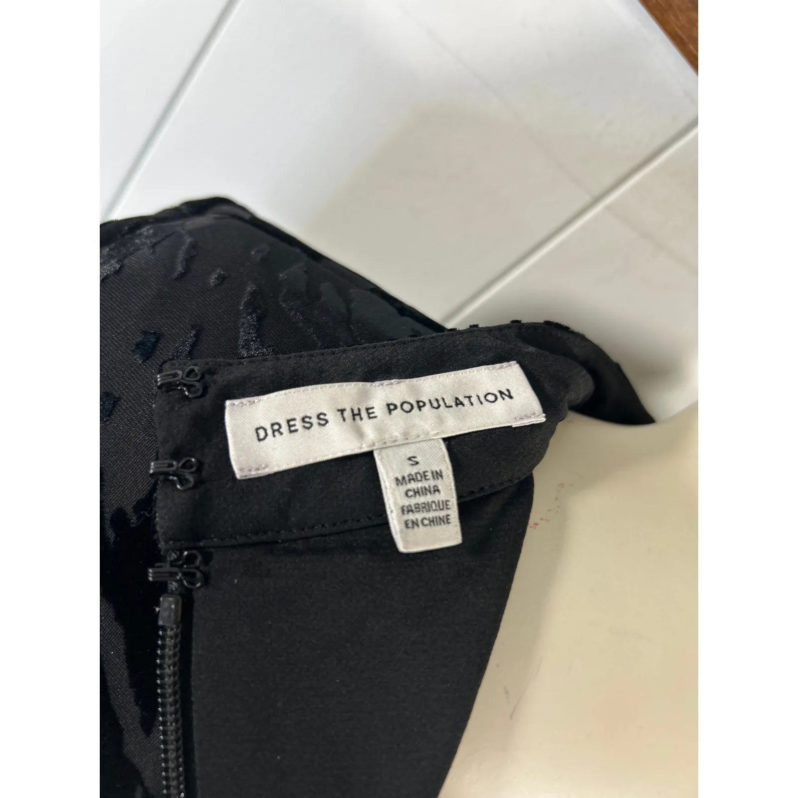 Dress the Population Women's Fawn Bodycon Mini Dress in Black. Size S. NWOT - Image 6