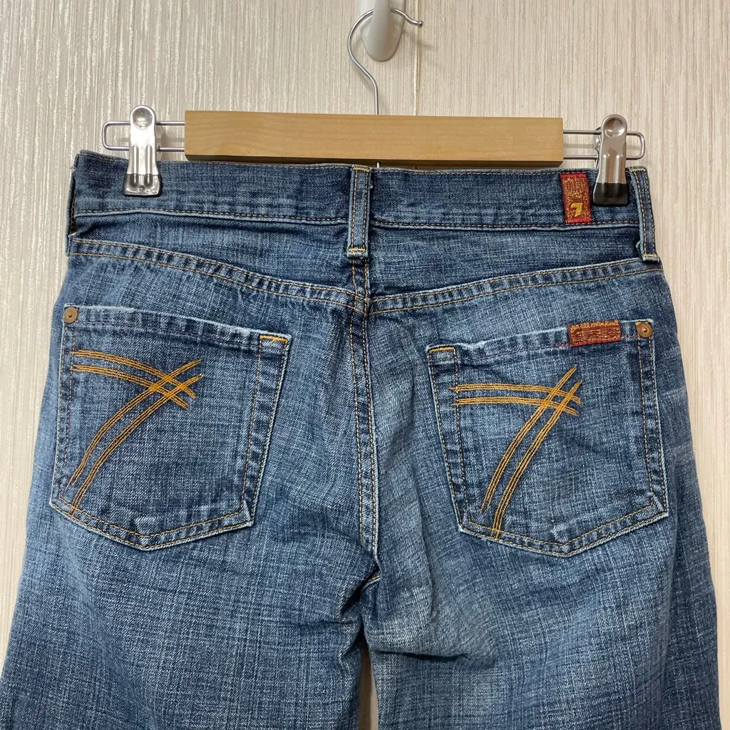 7 For All Mankind Bootcut Jeans - Size 26 | Made in USA | 100% Cotton Y2K Denim - Image 3