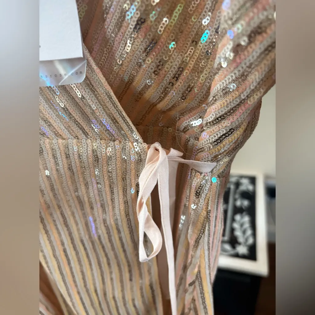 Endless Rose Sequin Wrap Dress - Image 9