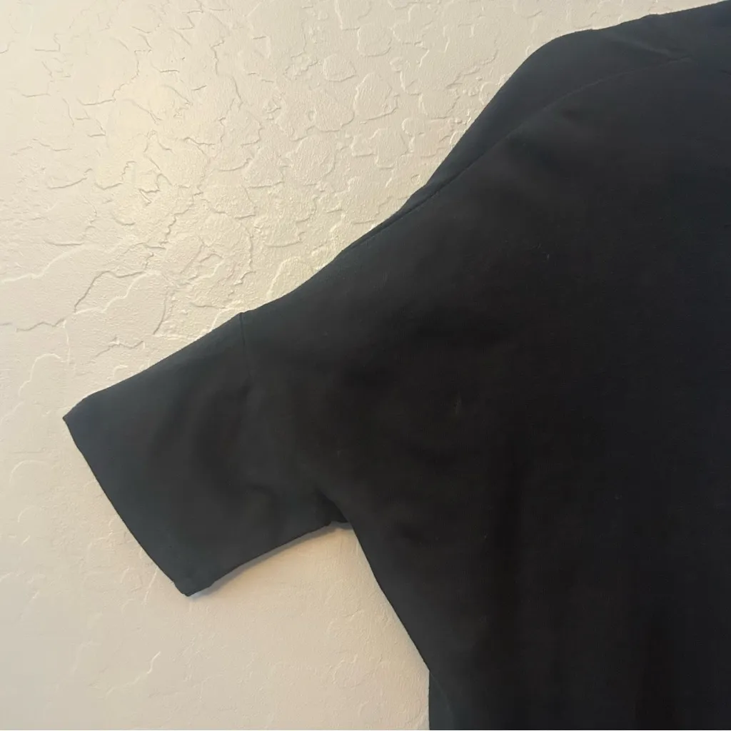 ⭐️Ann Taylor LOFT black short sleeve open cardigan style top size xs - Image 9