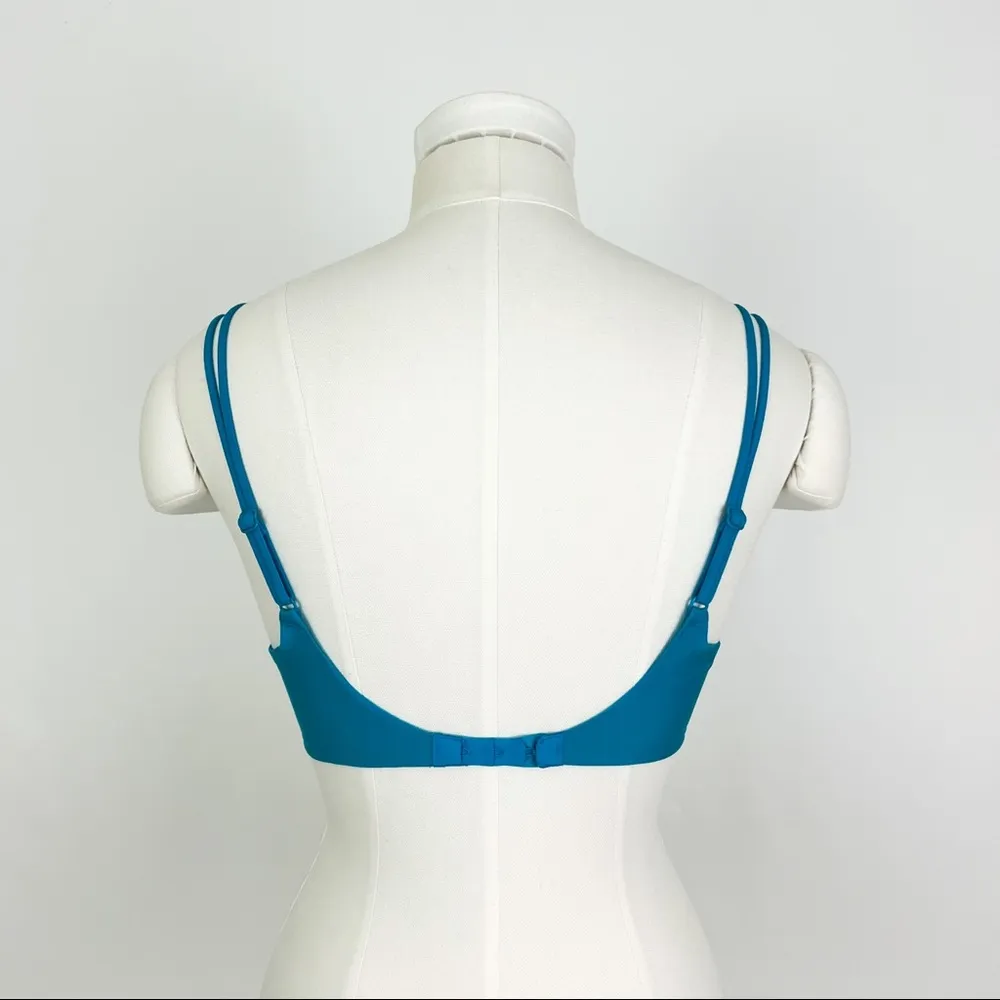 Victoria’s Secret Push-Up Plunge Bra in Aqua Blue | Size 34C - Image 4