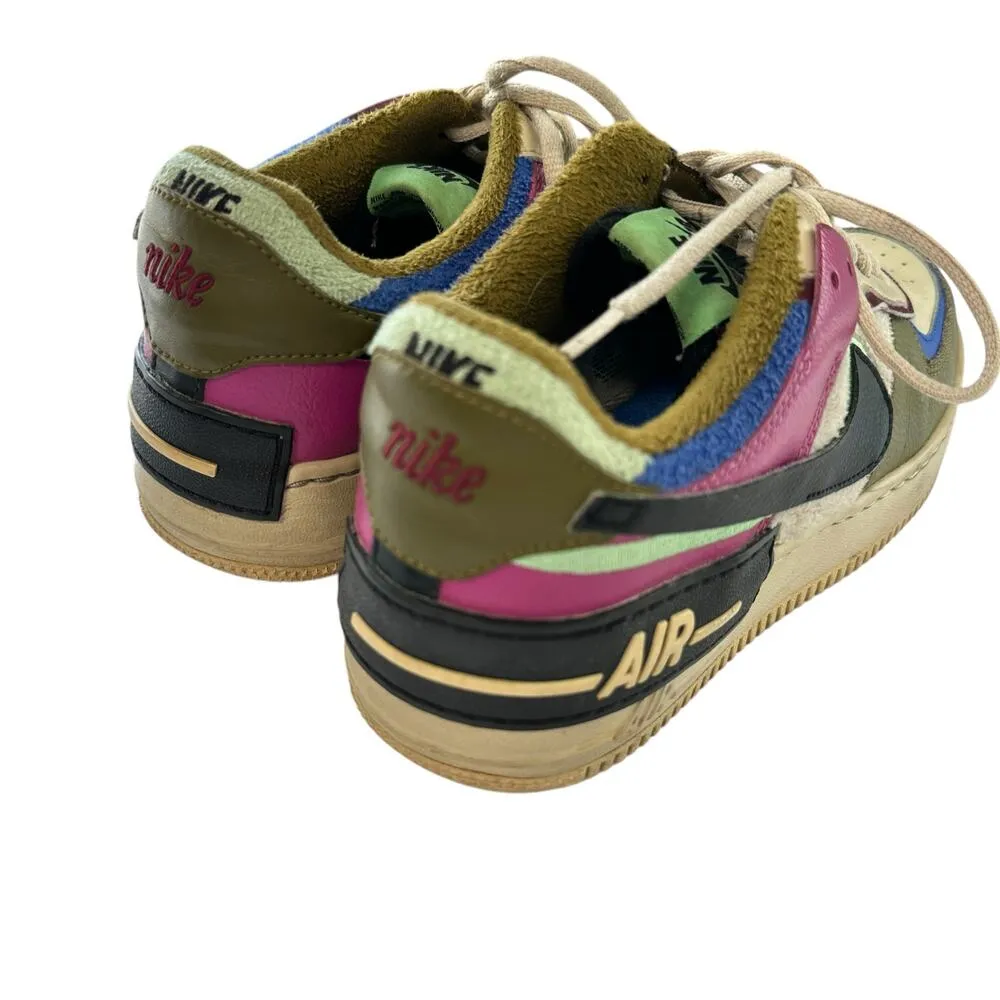 Nike Air Force 1 Shadow SE Cactus Flower 2020 Size 8 Pink Streetwear Sneakers - Image 3