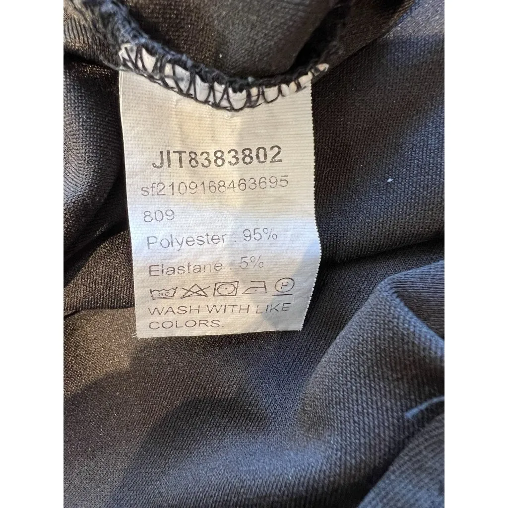 SHEIN Prive Plus High Waist Button Detail Tapered Ankle Pants 3XL (US 18) Black - Image 9