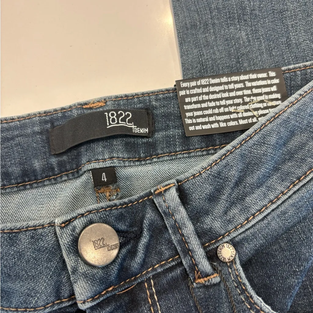 NWT 1822 Vintage Denim ankle skinny jeans size 4. Studded side stripe detail - Image 4