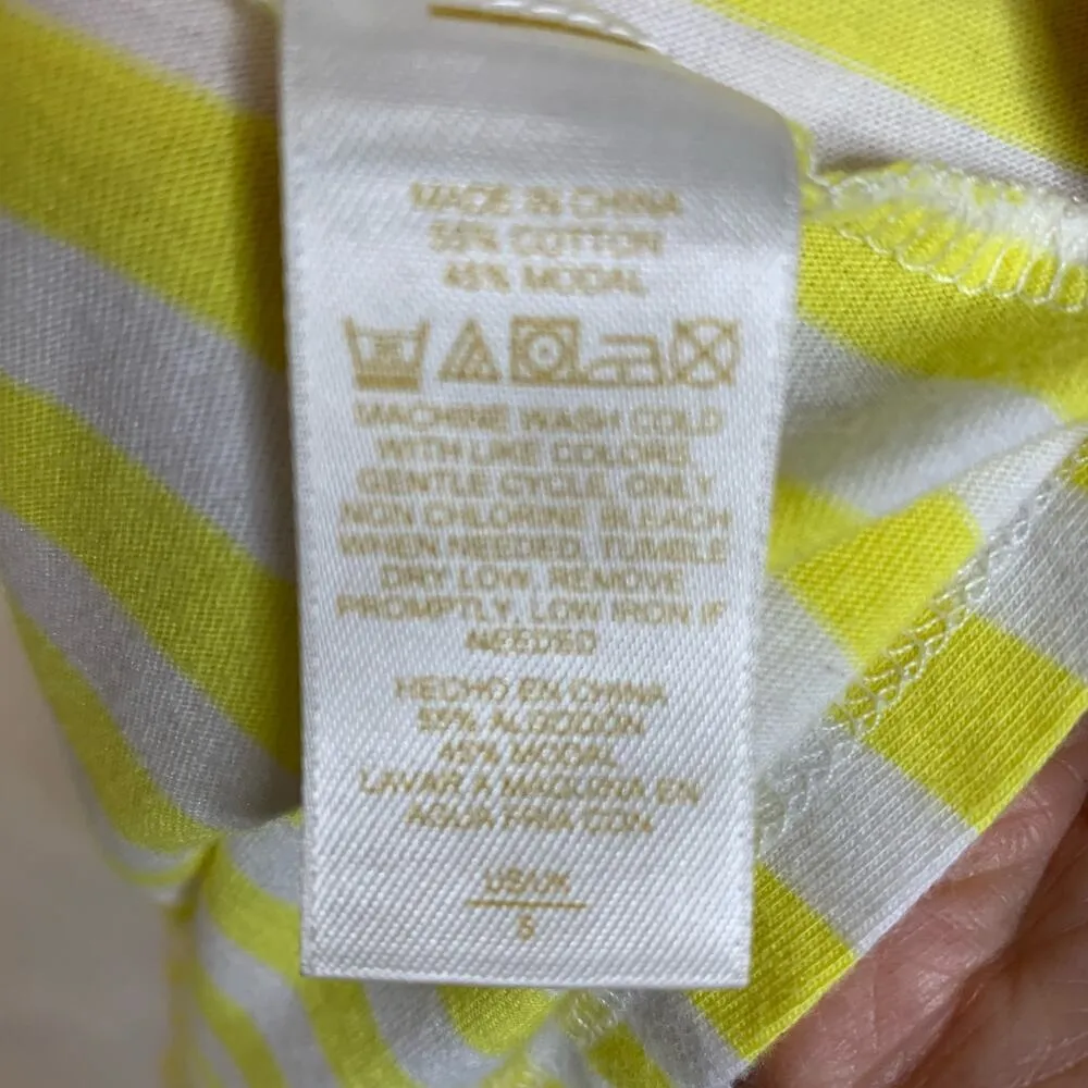 Kate Spade New York Blue Yellow White Striped Tank Tunic Sz Small - Image 4