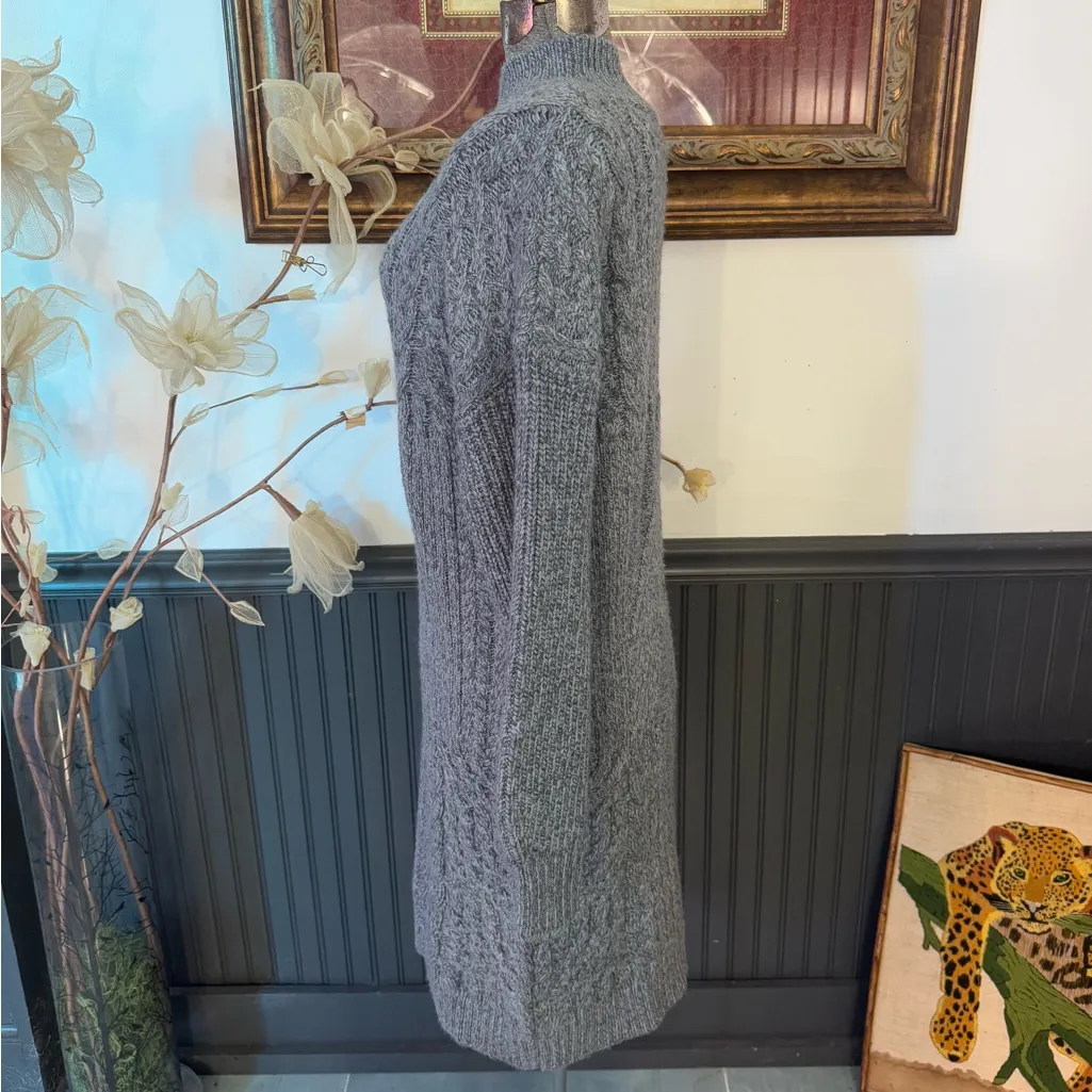 NWT Old Navy Variegated Knit Mock Neck Sweater Dress ~ Size Large 💚🍄 - Image 3