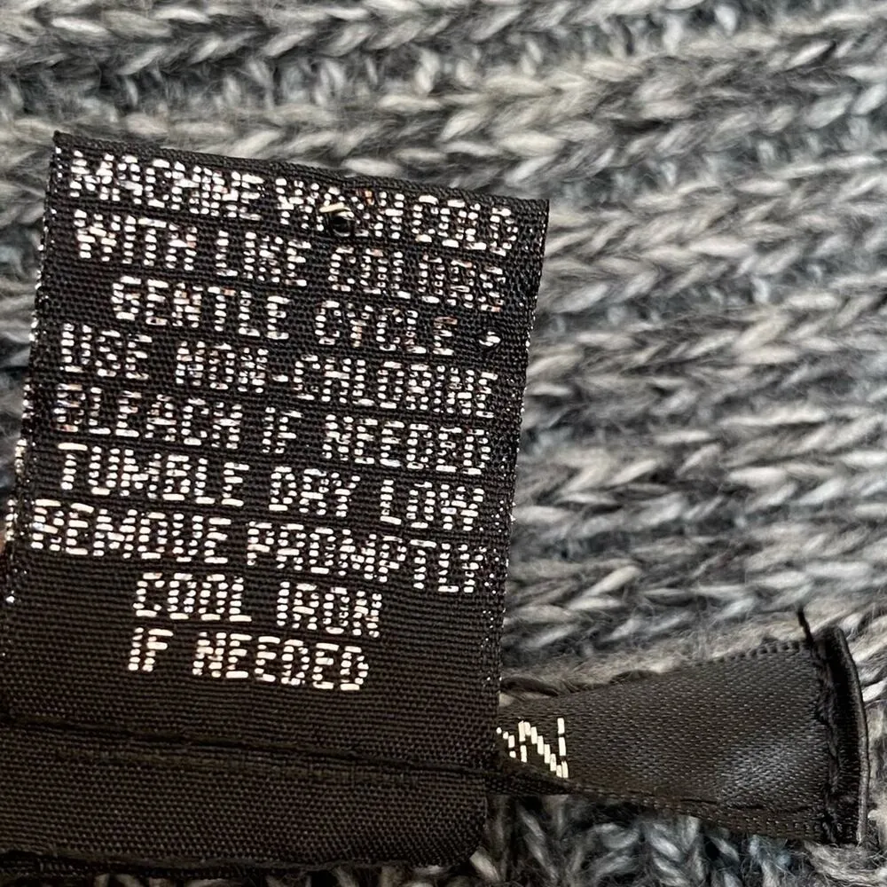 89th & Madison gray open front waterfall pointelle knit cardigan sweater 2X - Image 8