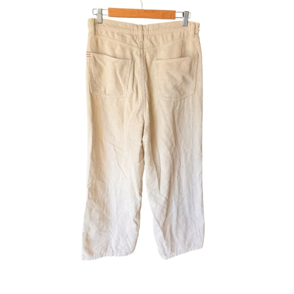 Urban Outfitters - High & Wide Corduroy  Cream Y2K Grunge Wide Leg Pants Sz 31 - Image 4
