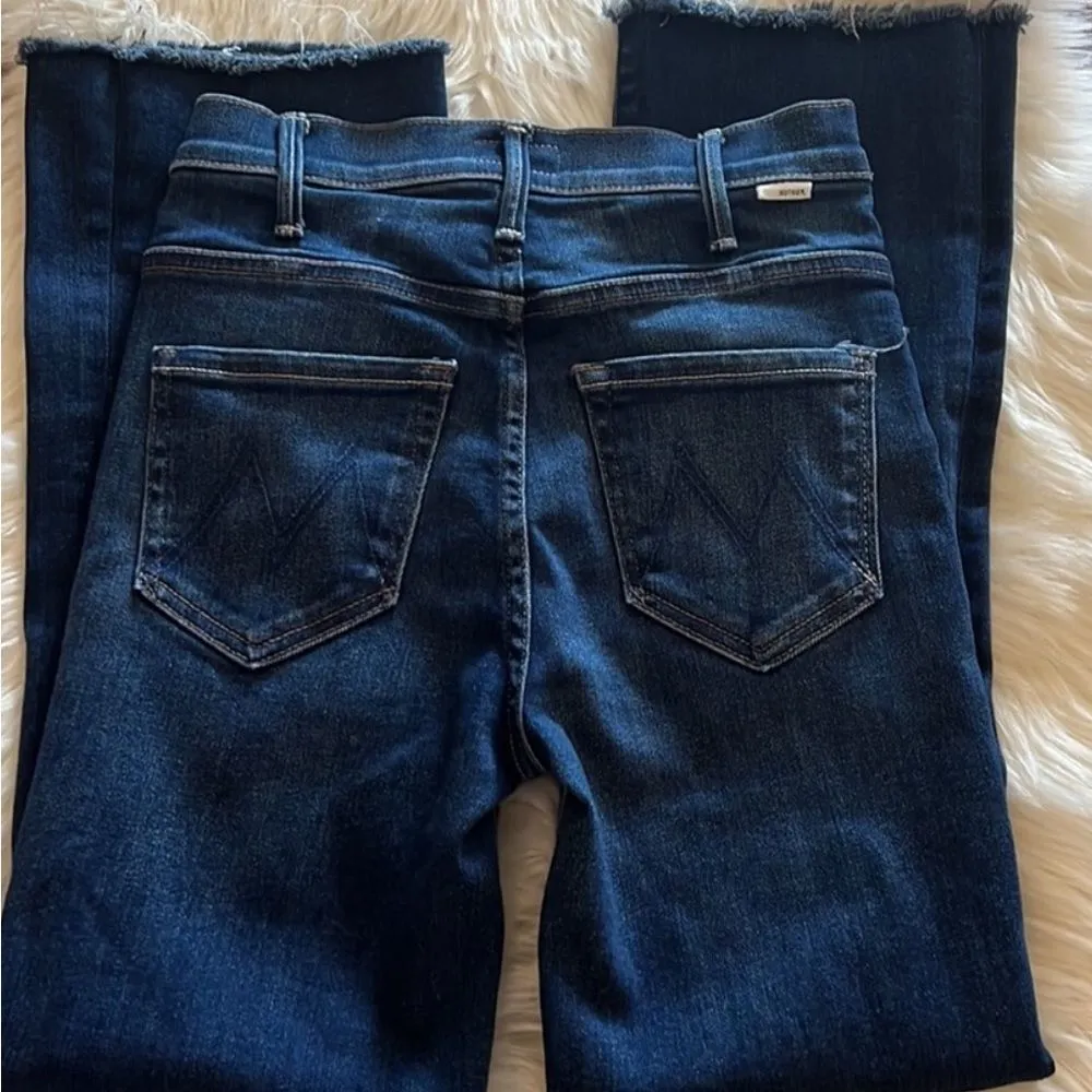 Mother Jeans women's The Hustler Ankle Fray jeans Home Movies size 24 Blue - Image 9