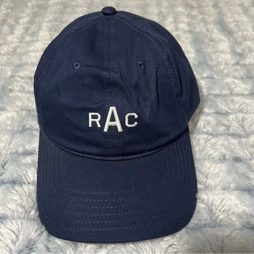 Russell Athletic blue  RAC Embroidery hat leather strap metal buckle new no tag - Image 2