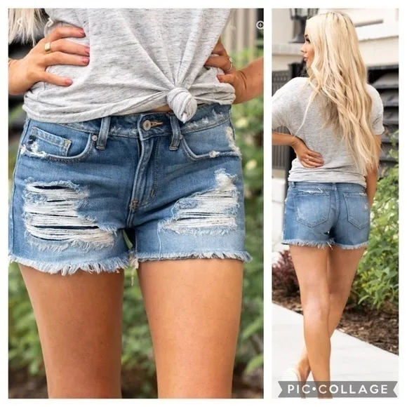 Kancan Distressed & Ripped Stretchy Hi - Image 2