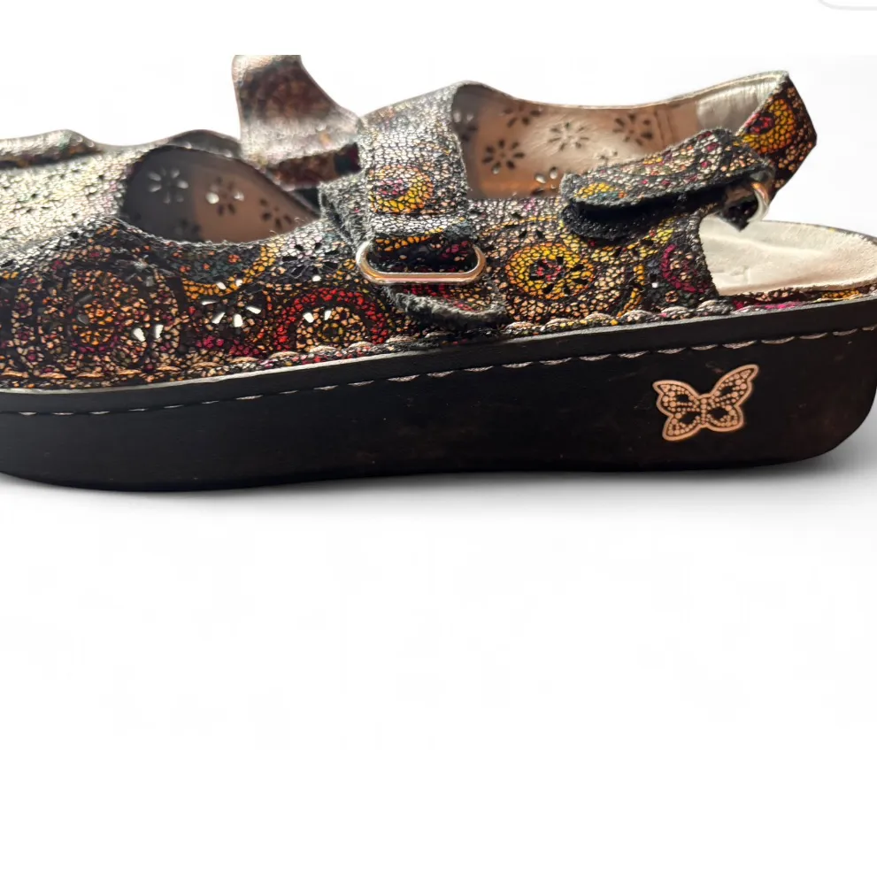 Alegria Jemma Spiro  Leather Comfort Clogs Slingback Shoes Size 39 Adjustable - Image 2