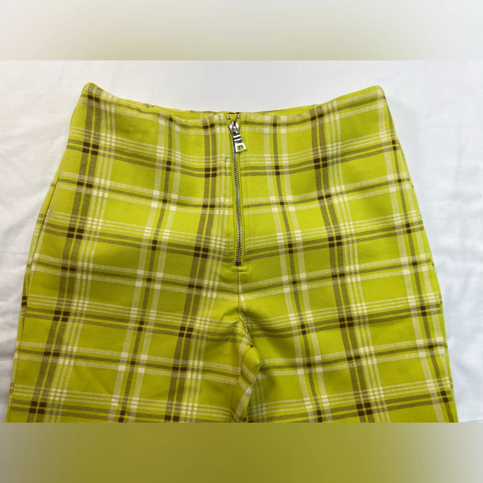 I.Am.Gia‎ pants Polaris High Rise Plaid Pant Zip Front Size Medium - Image 12