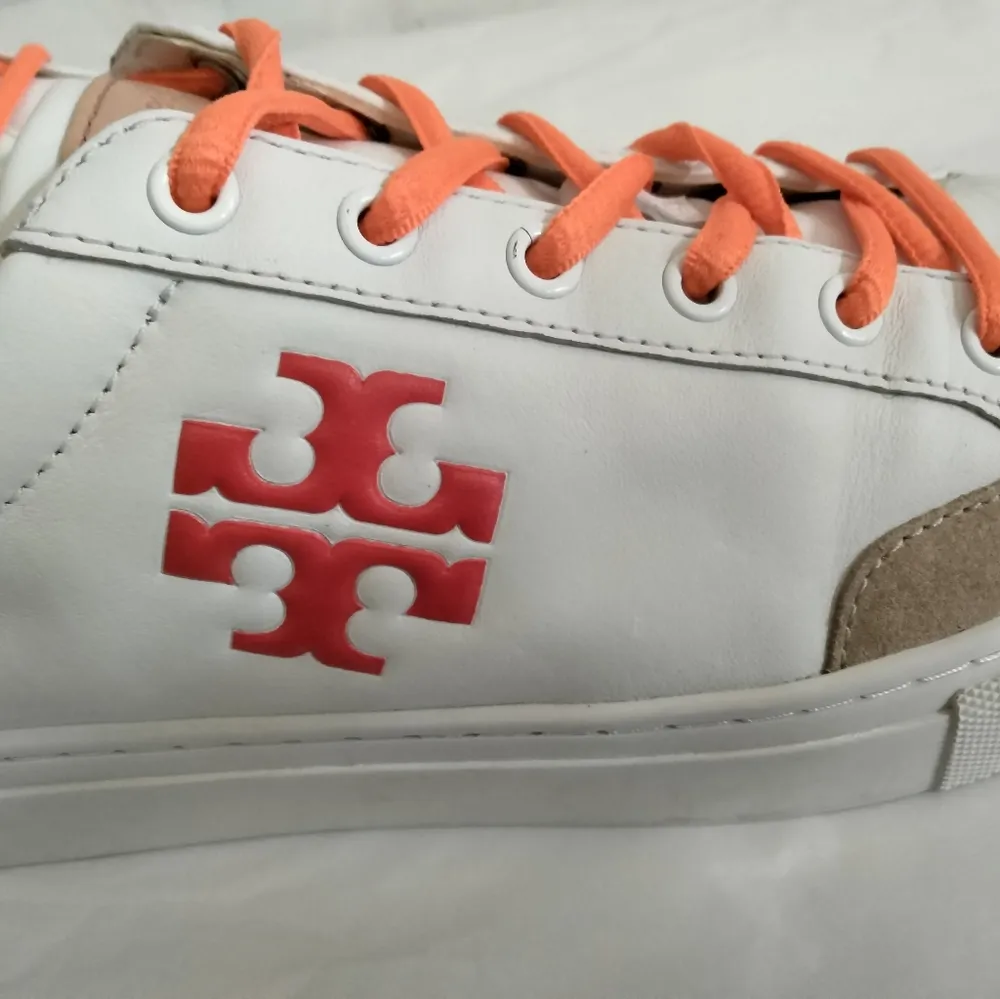 TORY BURCH Andrea Color Block Leather Sneaker Sz 8.5 women’s shoes - Image 12