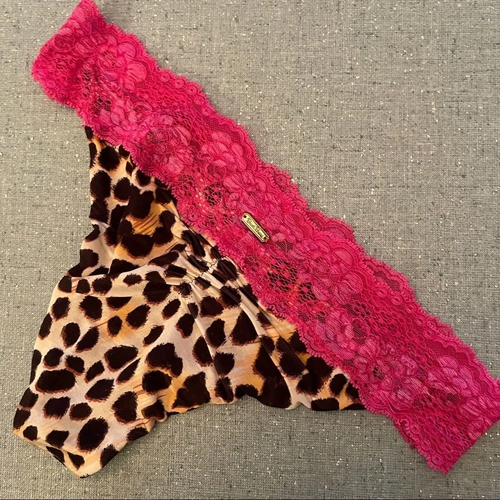 Beach Bunny‎ Lace Animal Print Bikini Bottom - Image 4