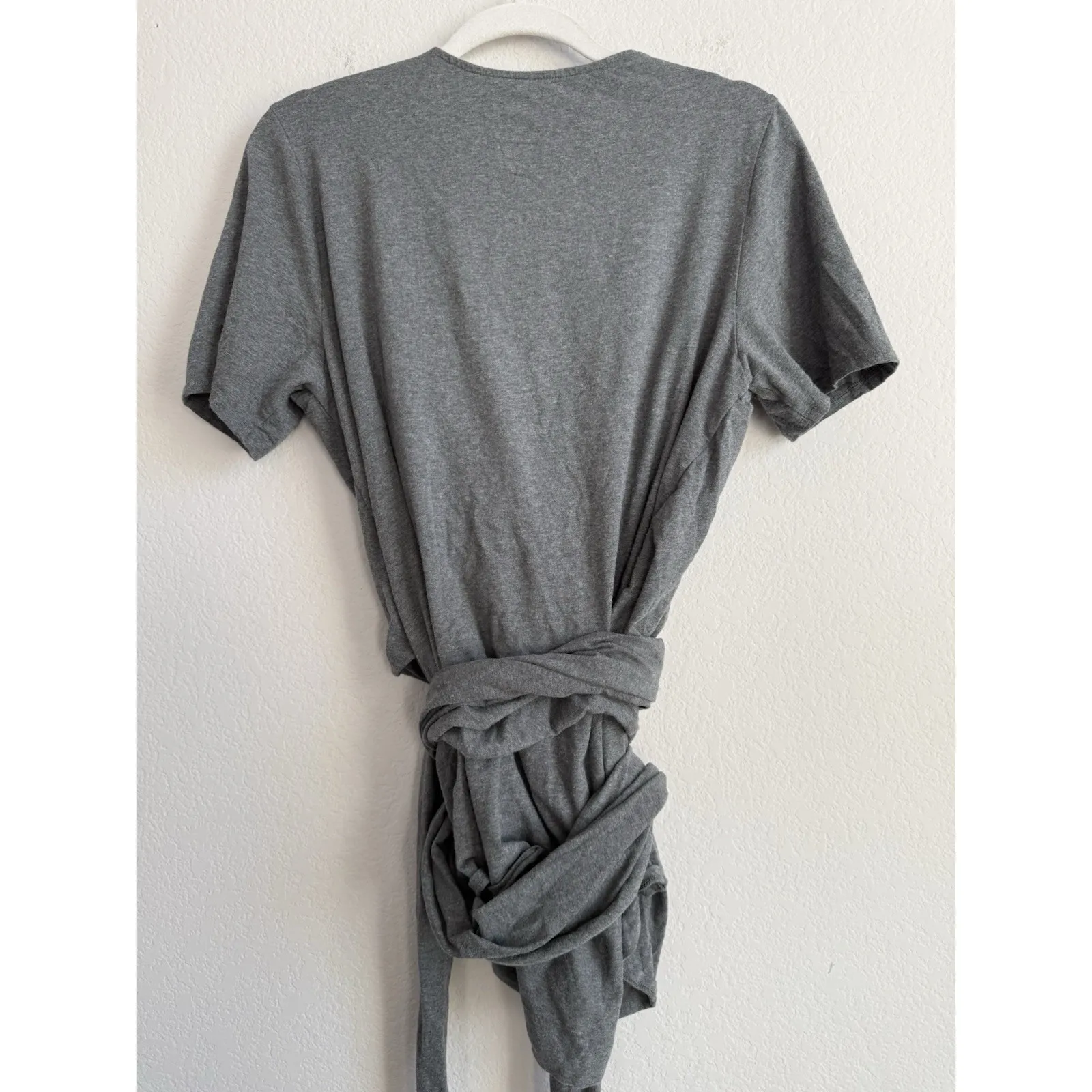 Kindred Bravely Women's XL Organic Cotton Skin to Skin Wrap Top Gray Nursing - Image 11