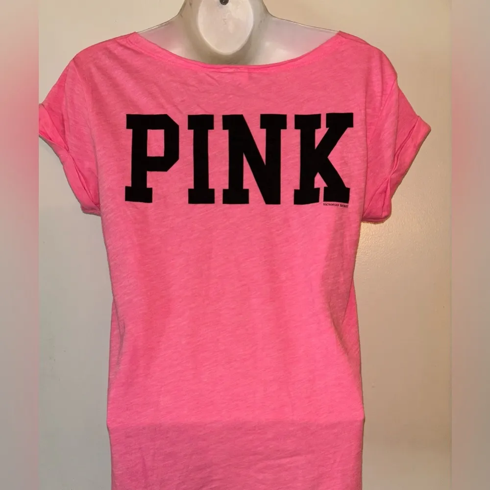 Victoria’s Secret Short Sleeve Pink Sequins MIAMI T-shirt Top Shirt - Image 3