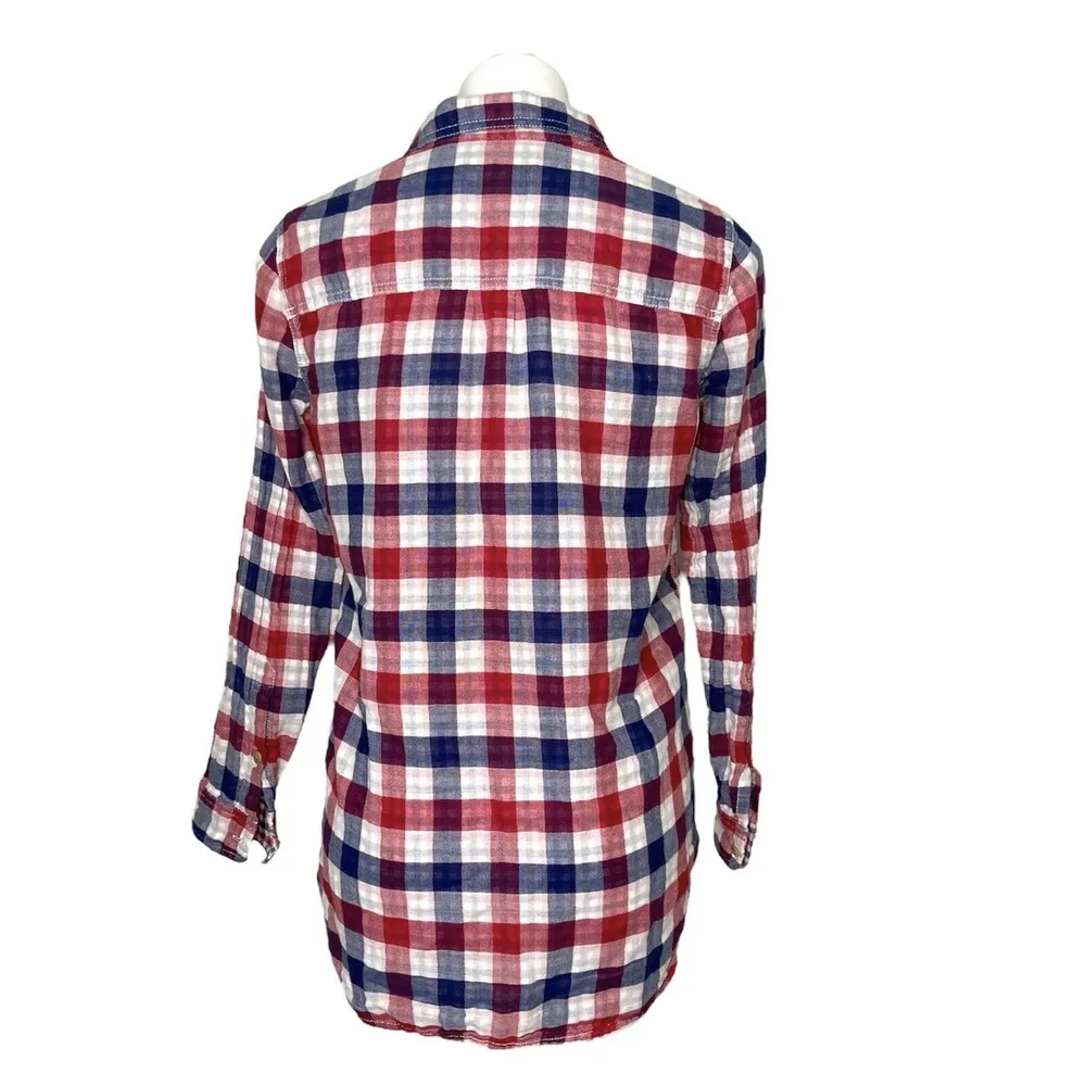 Madewell Button Down Ex-boyfriend Shirt Emmett Checks Plaid Size Small Checkered - Image 3