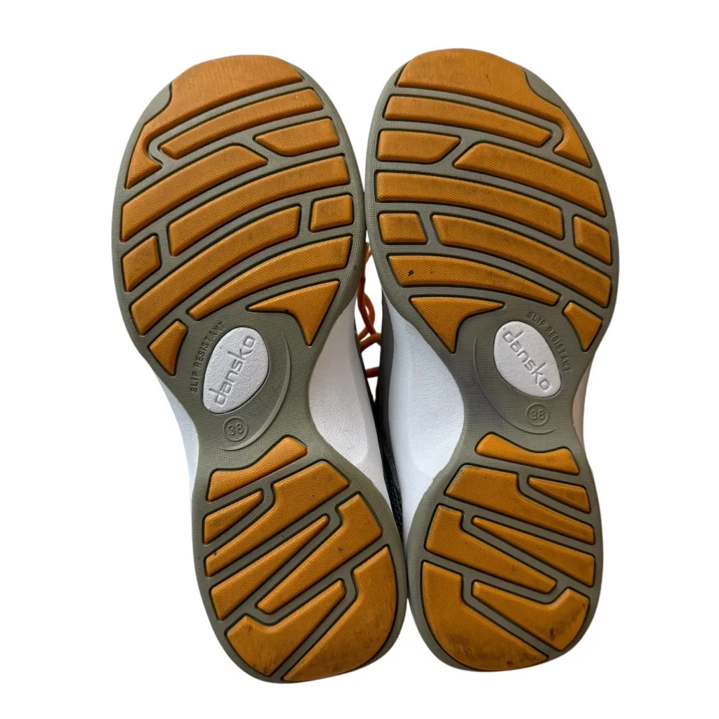 Dansko Shayla Walking Shoes Grey Orange Women’s Sz 38 EU - Image 9