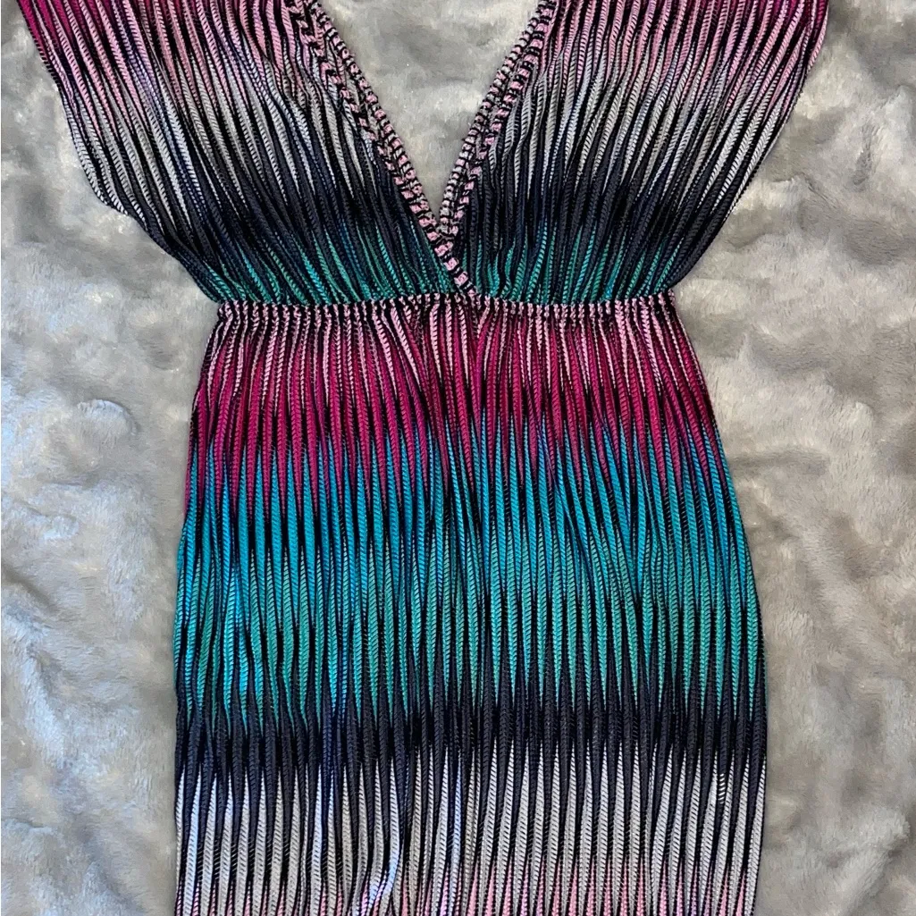 Club Collection Ombre Pleated Sundress | V - Image 6