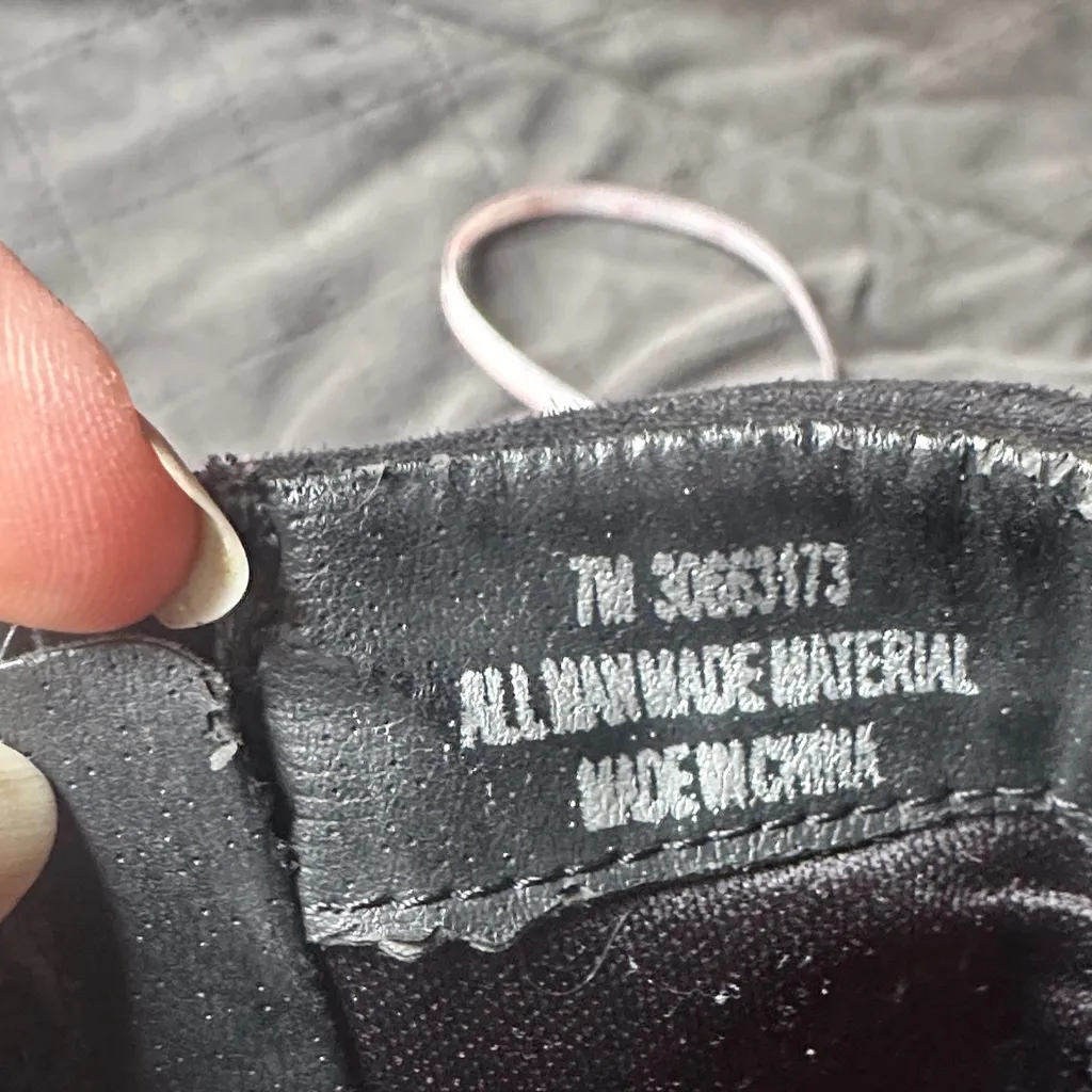 Cato Black Ankle Boots with Buckle Detail - Image 3