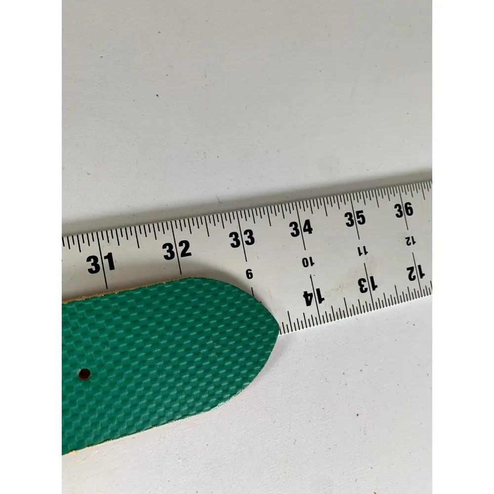 Vintage Statement Belt Womens Espirit Green Wide Adjustable Solid Medium 90s - Image 12