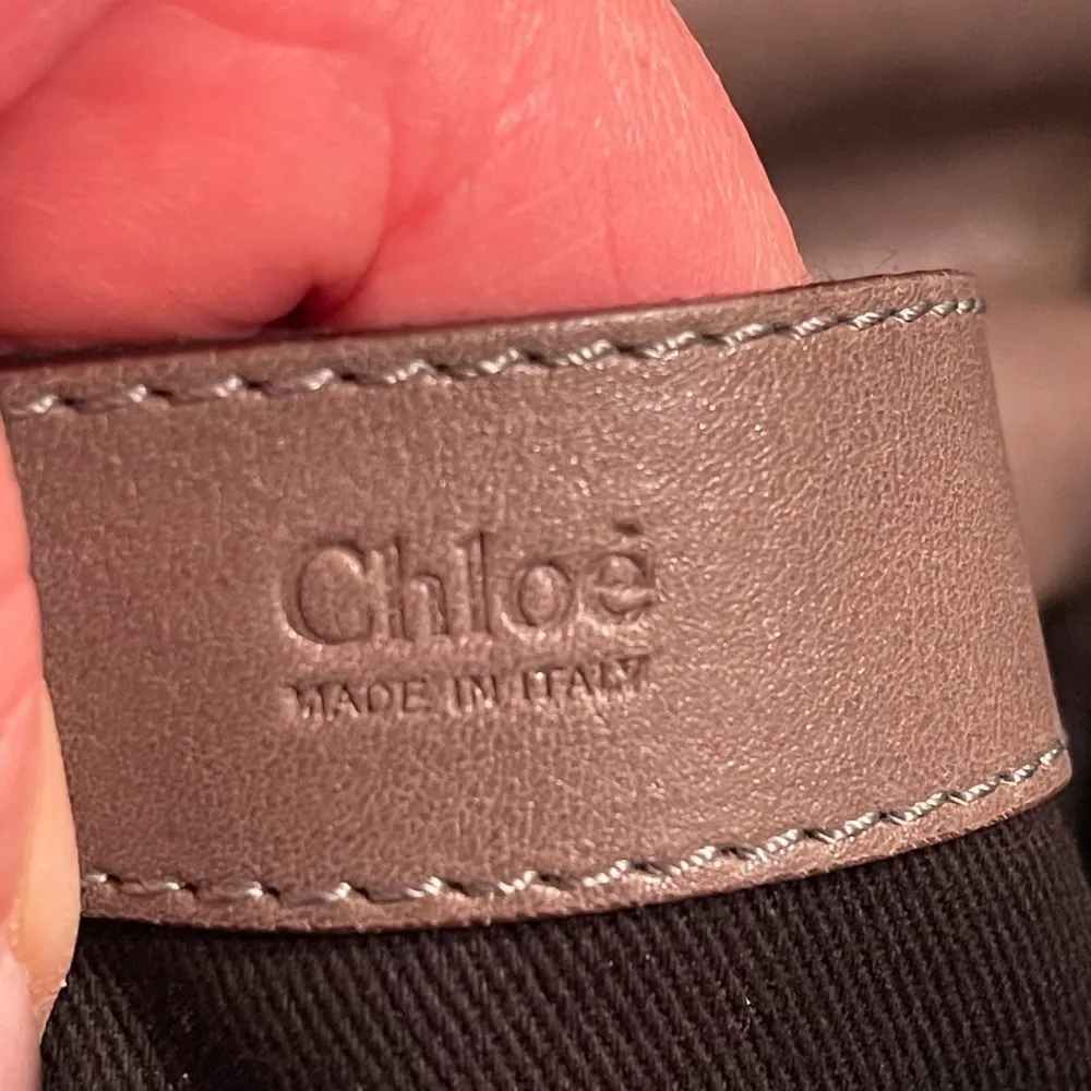 Chloe - Joan Bucket Bag Taupe Python Leather AUTHENTIC Rare 2000 Vintage - Image 14