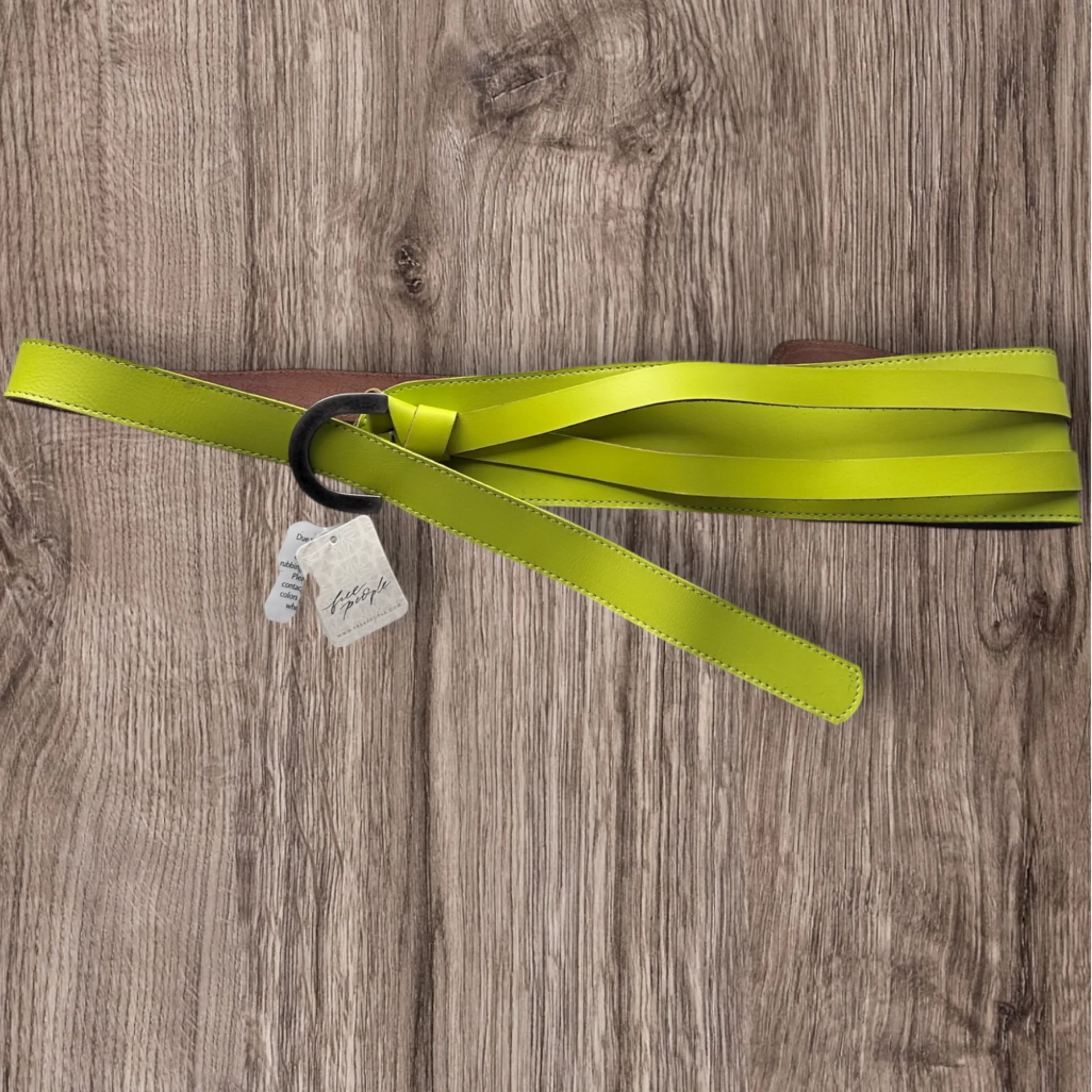 NWT Free People Waltz Leather Waist Belt in Parakeet - Image 5