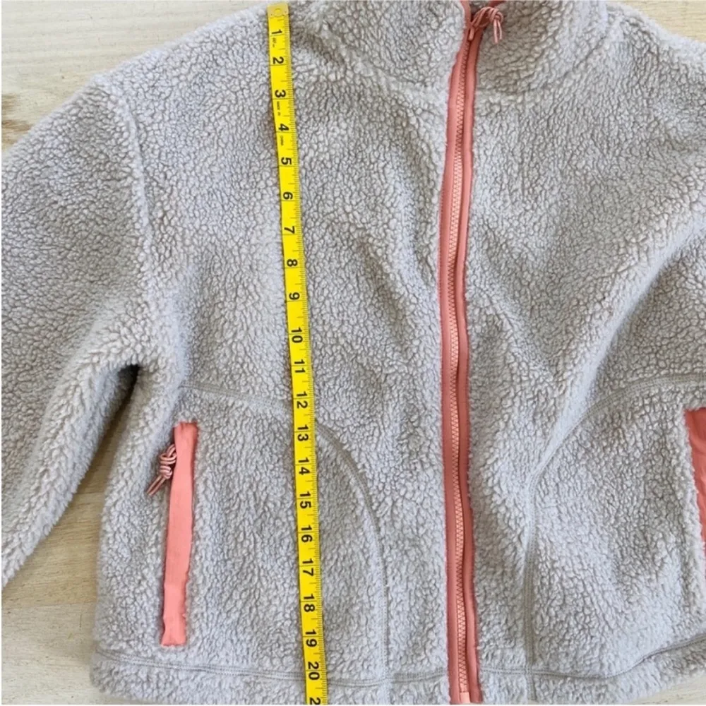 Penfield X Madewell oversized cropped fleece jacket Pink Size XS - Image 4