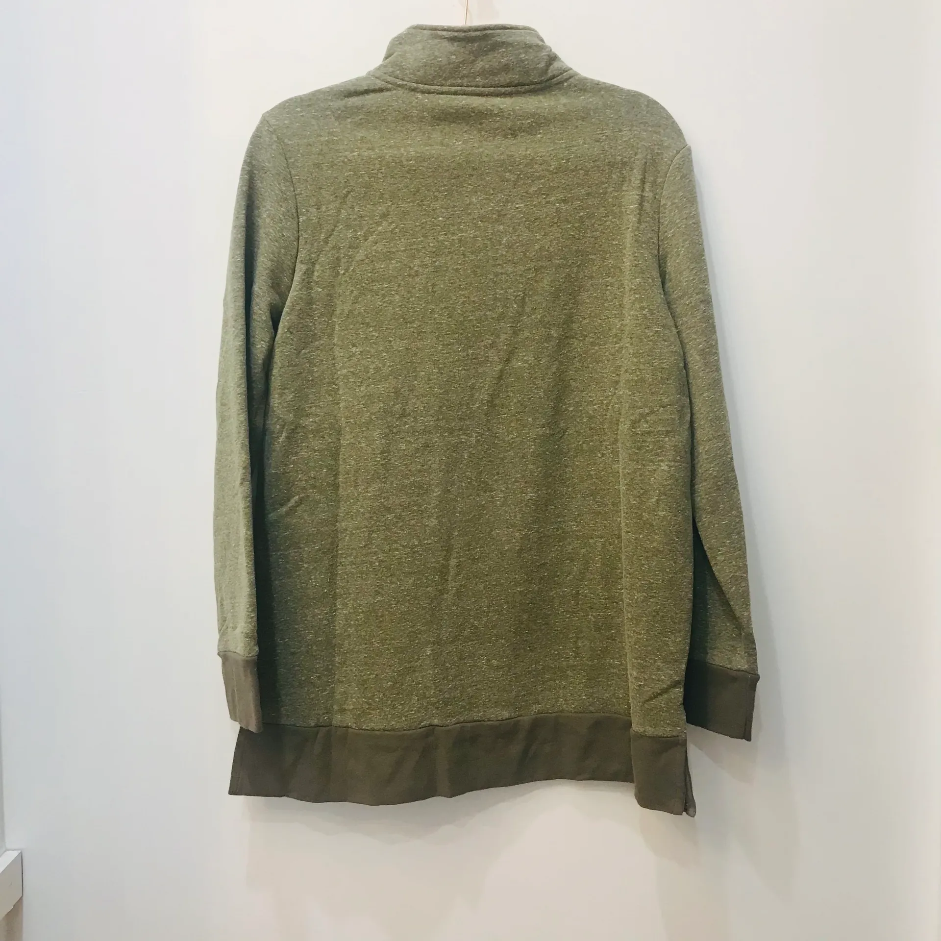 Boutique oversized zip up green two tone pull over size small. - Image 5