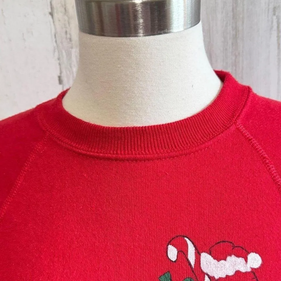 Vintage Sturdy Sweats by Lee Christmas Sweatshirt medium Santa ugly sweater - Image 4