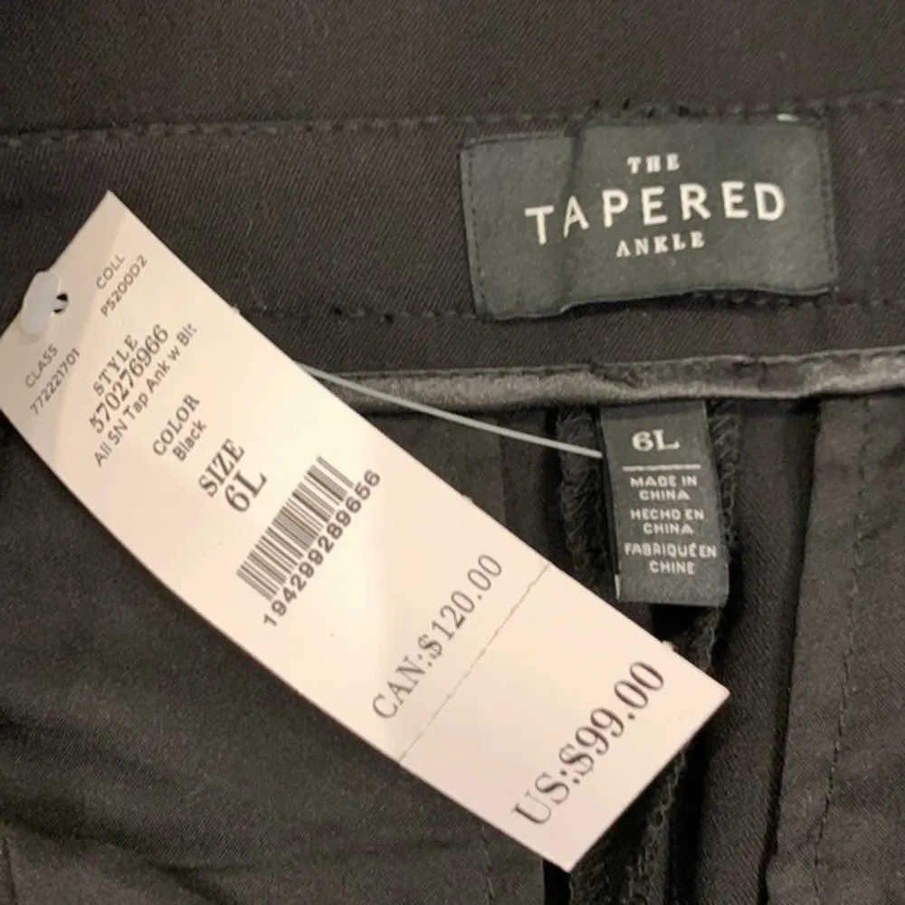 WHBM ‘The Tapered Ankle’ pants high waist built in grommet belt 6L NWT - Image 10