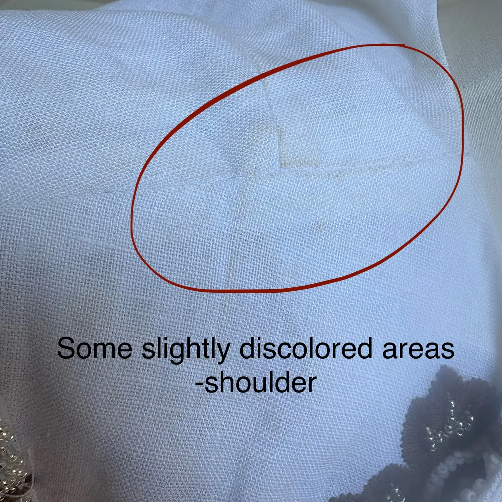 Tory Burch Beaded Mini Dress Tunic Sz 4 White Linen Brown Floral Embellished - Image 14